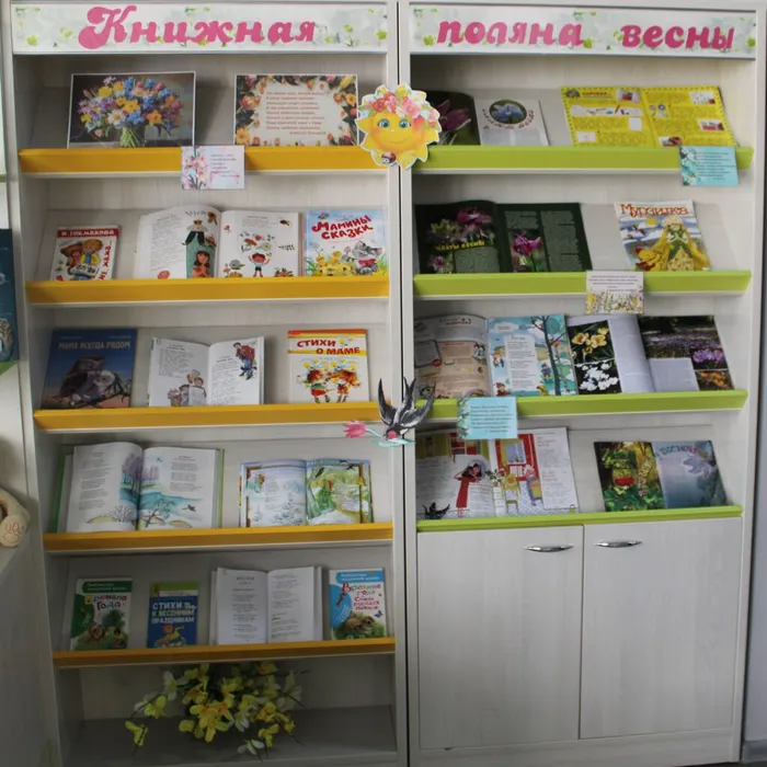 Книжная выставка «Книжная поляна весны»