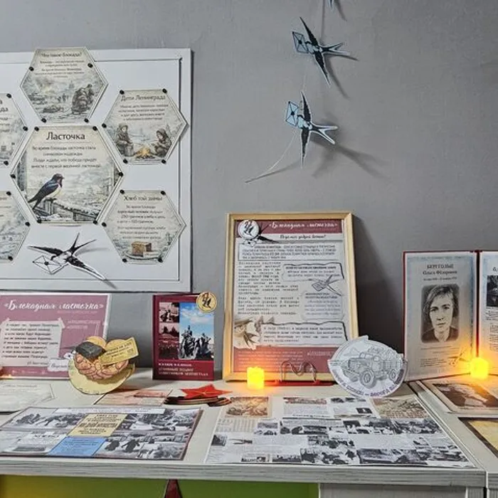 Тематические выставки «Блокадная ласточка» и «Был город фронт. Была блокада…»