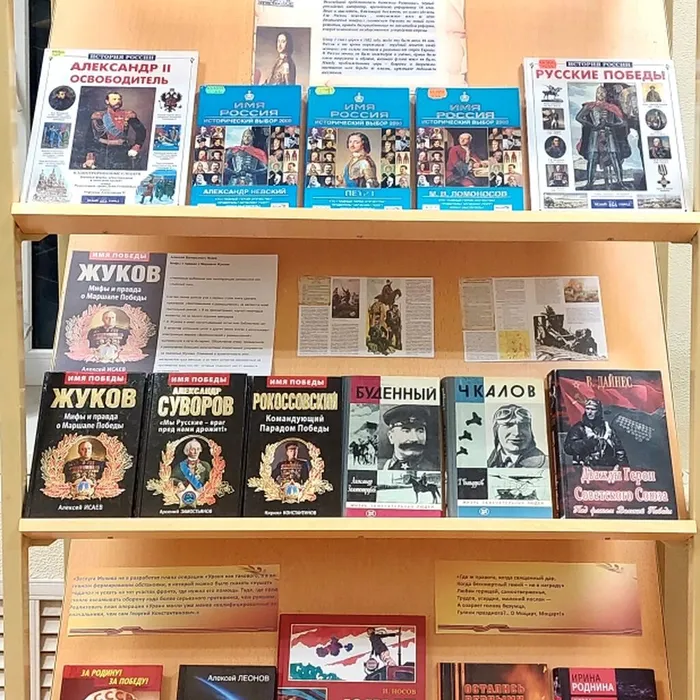 Тематическая выставка к 9 декабря - Дню героев Отечества «История Отечества: события и люди»